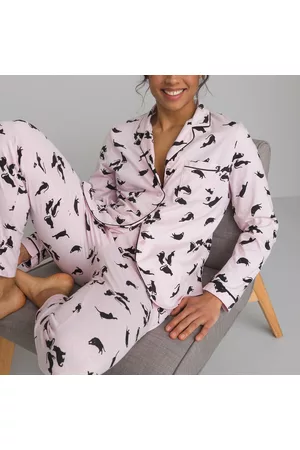 La Redoute Dames Pyjama's - Pyjama in grootvaders stijl in katoen