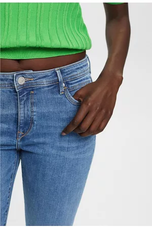 ESPRIT Dames Stretchbroeken - Rechte jeans in stretch