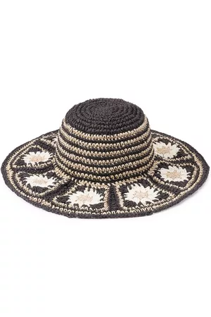 ESPRIT Dames Hoeden - Hoed in stro Flower Cloche