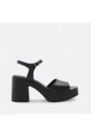 Minelli Dames Leren Sandalen - Sandalen in leer, platform Alessiava