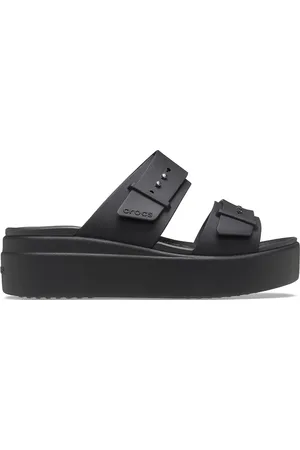 Crocs Muiltjes met sleehak Brooklyn Buckle