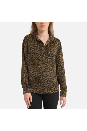 Freeman T Porter Blouse met knoopsluiting en