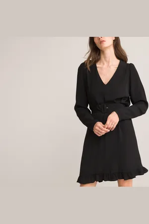 La Redoute Korte wijde jurk met lange mouwen
