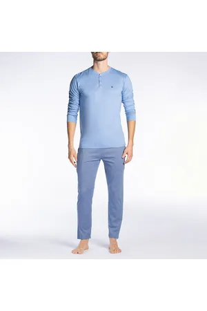 Dodo Lange pyjama met tuniekhals in modal katoen
