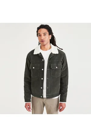 Dockers Jas met voering in pluchen fleece