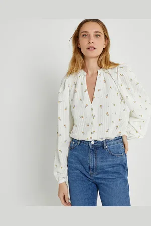 La Redoute Losse blouse met ballonmouwen en print