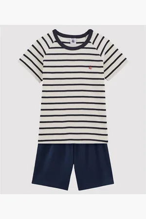 Petit Bateau Pyjashort met strepen 3-12 jaar