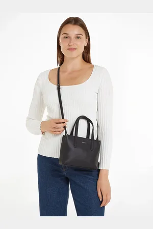 Calvin Klein Handtas met dubbele handvatten en ritssluiting