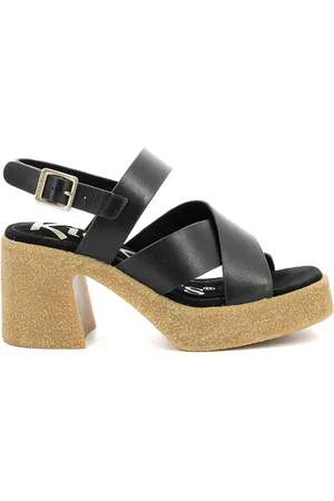 Kickers Sandalen met hak, in leer Kick Charlotte