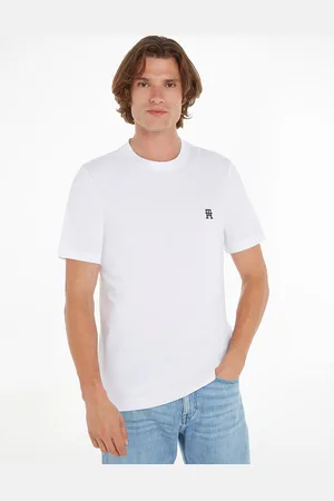 Tommy Hilfiger T-shirt met ronde hals, monogram logo