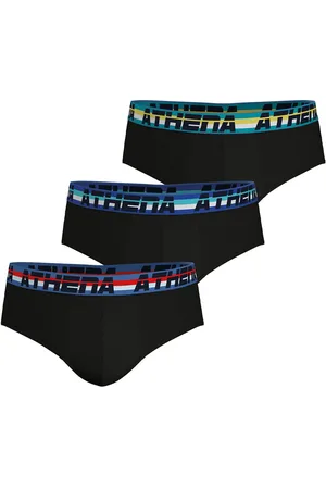 ATHENA Set van 3 effen slips, tweede huid