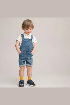 La Redoute Korte salopette in bedrukt jeans