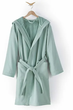 La Redoute Badjas met kap in bouclette badstof 360 g/m2