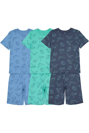 La Redoute Set van 3 pyjashorts met dinosaurussenprint