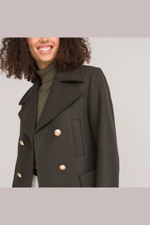 La Redoute Korte caban in mixed wollen stof Signature ANTON