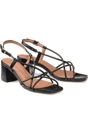 La Redoute Sandalen Signatures fijne bandjes, in leer, met hak