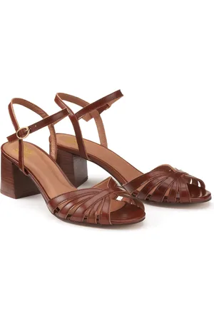 La Redoute Leren sandalen met hak