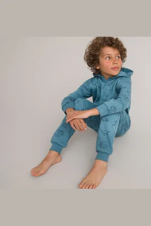 La Redoute Onesie in molton met kap, dinosaurussenprint