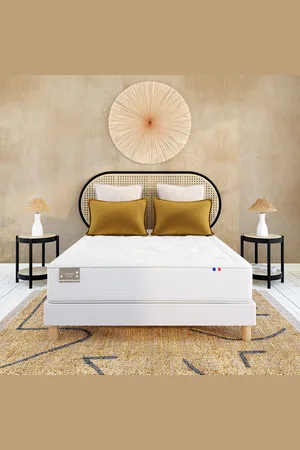 La Redoute Beklede boxspring met 18 flexibele latten - 3 zones