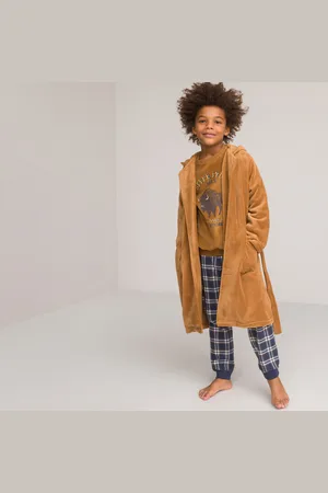 La Redoute Kamerjas in fleecetricot, geborduurde kap