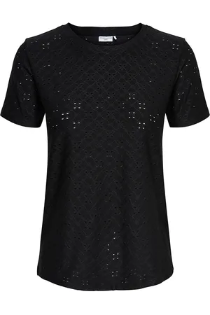 JDY T-shirt met Engelse kant