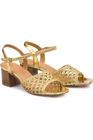 La Redoute Gevlochten sandalen met brede hak