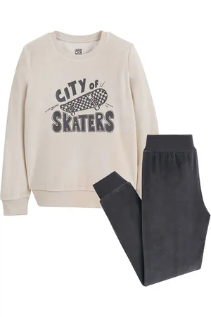 La Redoute Pyjama in fluweel, bedrukt met skateboard