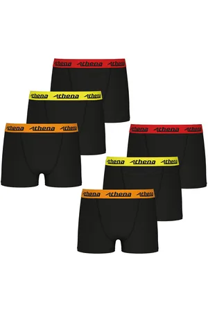 ATHENA Set van 6 boxershorts Trio choc