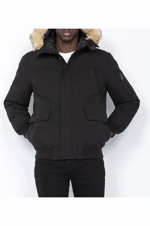Schott NYC Warm bomberjasje met rits en kap Keyburn