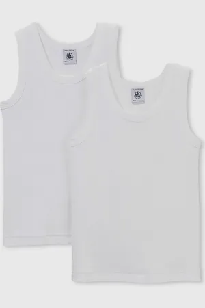 Petit Bateau Set van 2 singlets in katoen