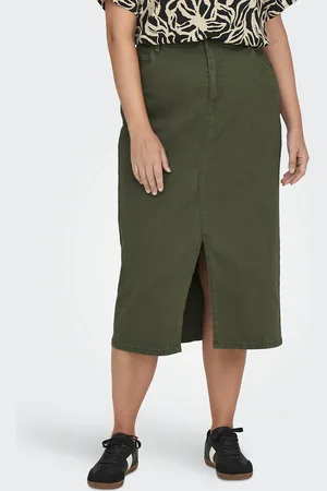 ONLY Lange rok met hoge taille