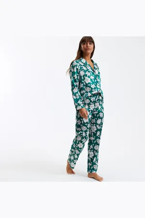 La Redoute Pyjama in bedrukt satijn, lange mouwen