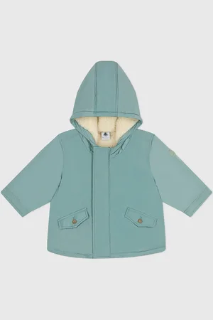 Petit Bateau Parka met kap, sherpa voering
