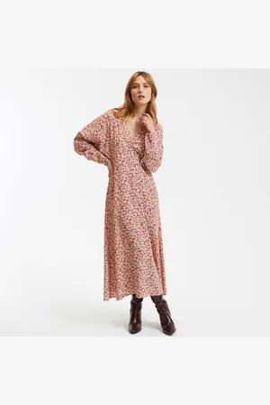 La Redoute Lange jurk met V-hals, bloemenprint
