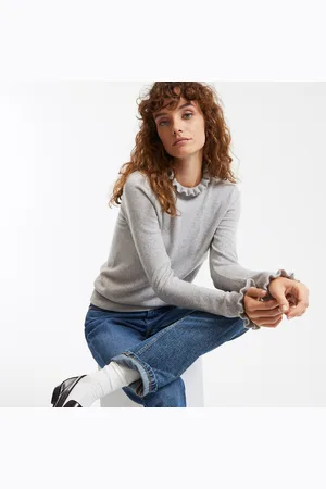 La Redoute Trui met opstaande kraag, recycled wol en kasjmier