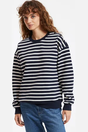 La Redoute Gestreepte sweater met ronde hals en knoopsluiting