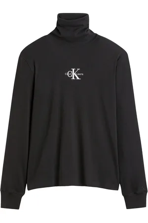 Calvin Klein T-shirt met rolkraag en lange mouwen