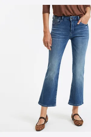 Freeman T Porter Rechte cropped jeans