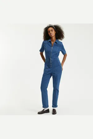 La Redoute Jumpsuit met rits, in denim