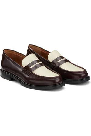 La Redoute Tweekleurige leren loafers, Signature SIBYLLE