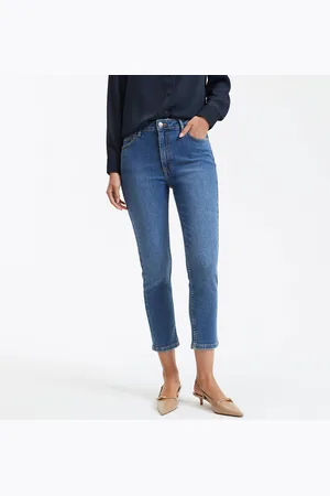 La Redoute Verkorte slim jeans, hoge taille
