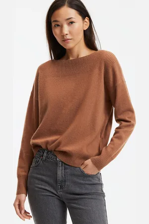 La Redoute Trui met boothals in fijn tricot, kasjmier