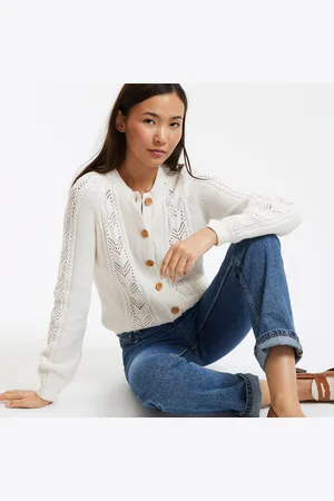 La Redoute Vest in pointelle tricot zuiver katoen