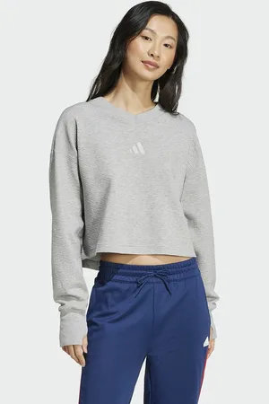 adidas Sweat-shirt All Season, V-hals, geribd effect