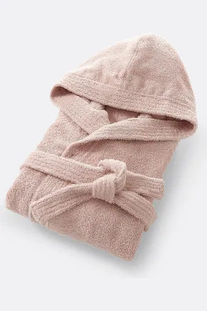 La Redoute Badjas met kap in bouclette badstof 450 g/m2, Haxel