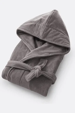 La Redoute Badjas met kap in fluwelen badstof 450 g/m2, Trizie