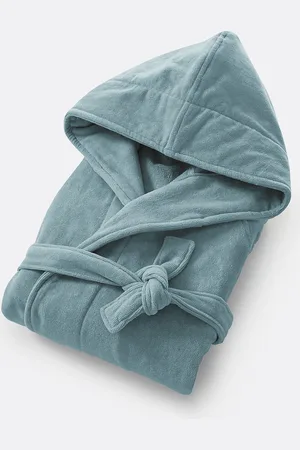 La Redoute Badjas met kap in fluwelen badstof 450 g/m2, Trizie