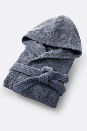 La Redoute Badjas met kap in bouclette badstof 450 g/m2, Haxel
