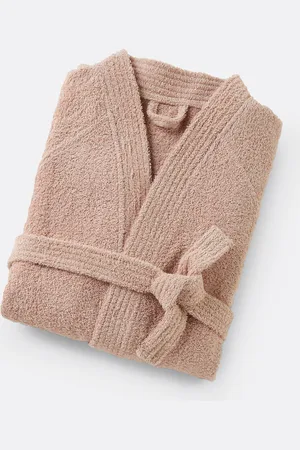 La Redoute Badjas in badstof, kimono kraag, 450g/m², Haxel