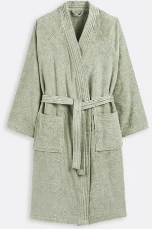 La Redoute Badjas in badstof, kimono kraag, 450g/m², Haxel